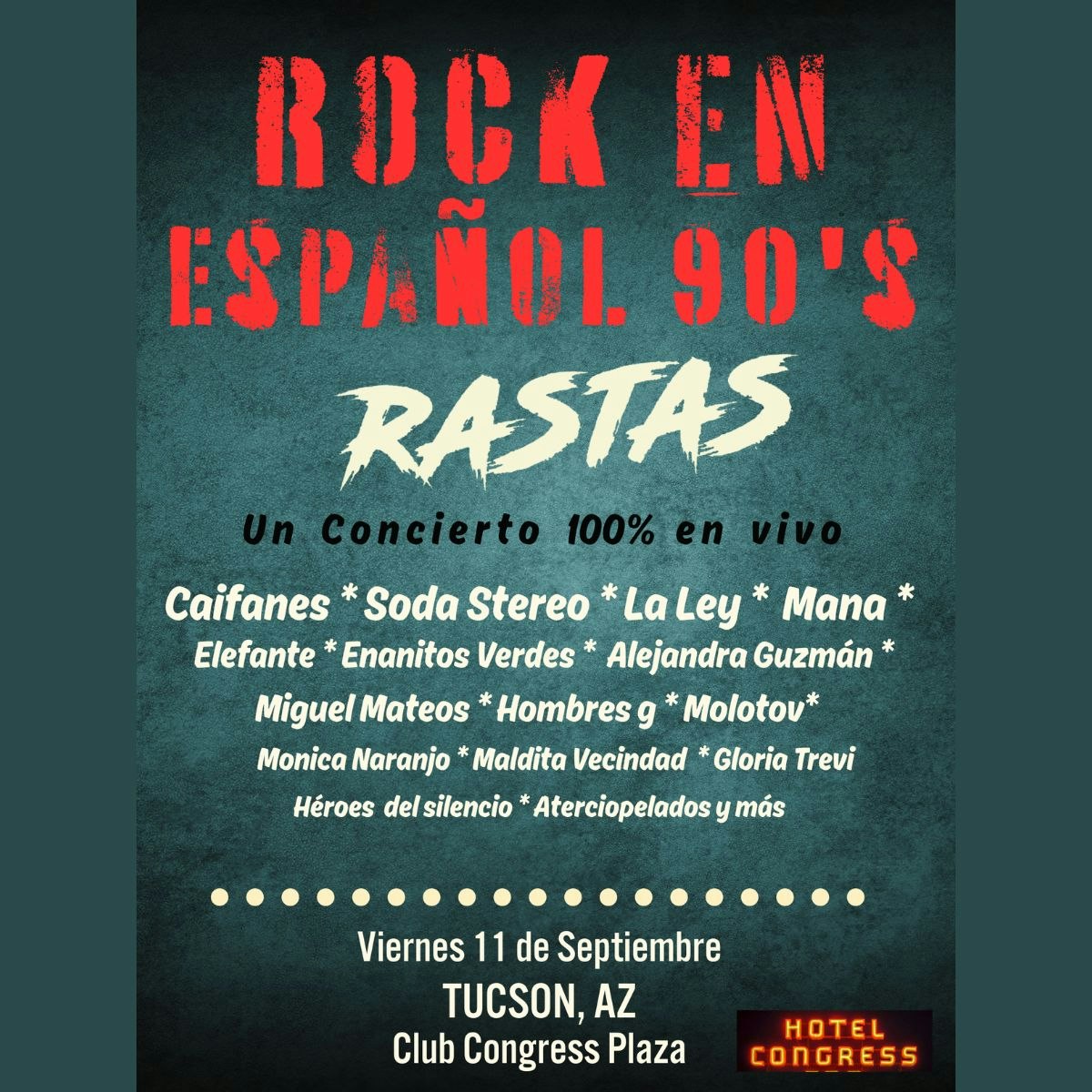 Rock en Español 90s Legends by Rastas Retro