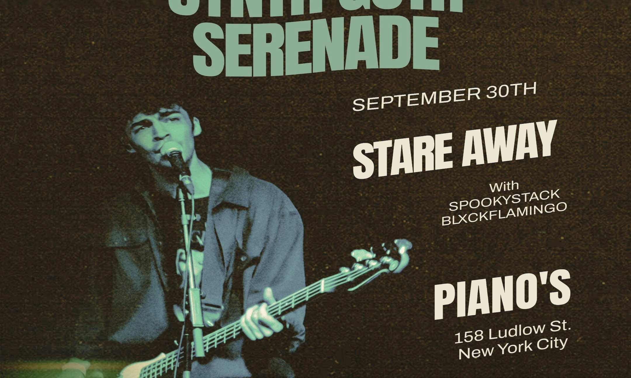 ZeroZero Presents: Synth Goth Serenade w/ Stare Away • Spookystack • BLXCKFLAMINGO