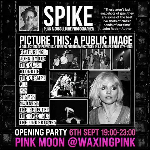 PICTURE THIS: A PUBLIC IMAGE @ Pink Moon: A collection of previously unseen punk, new wave and ska photographs taken in L.A. venues from 1978-1980