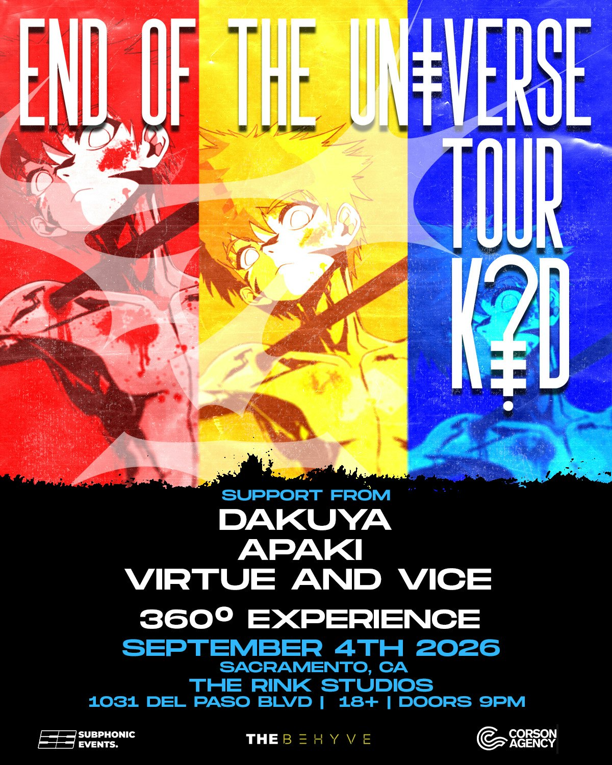 K?D: End Of The Universe Tour event image