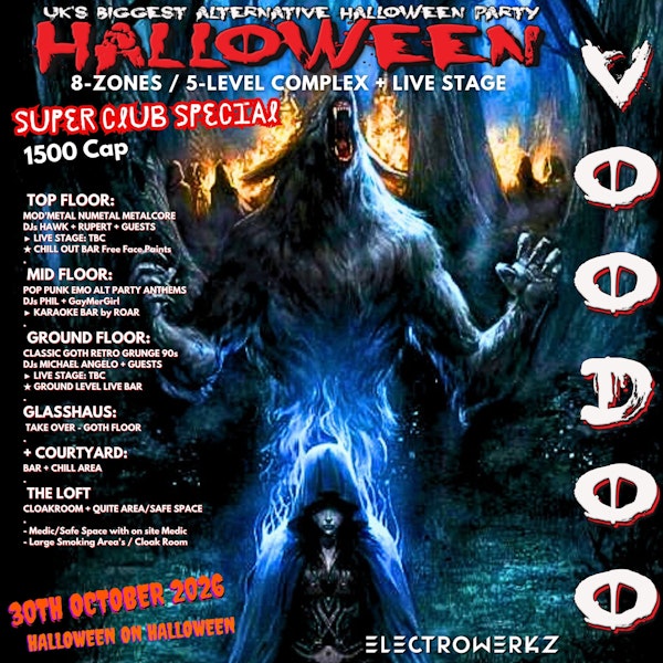 VoODOO HaLLOWEEN BaLL 2026: 8-Zone Event ft Live