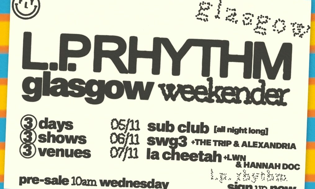 L.P. Rhythm Glasgow Weekender | La Cheetah
