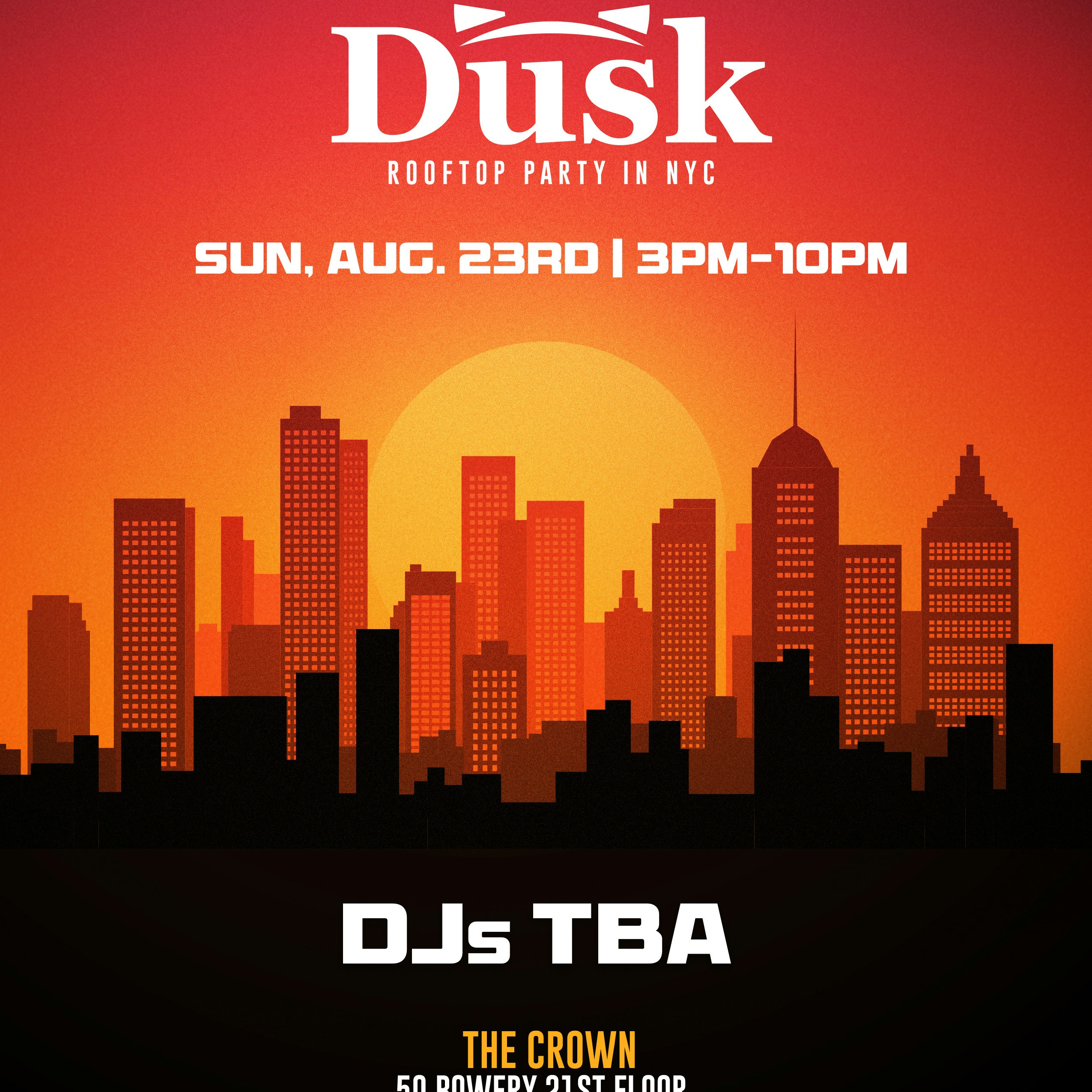 Dusk Open Air Rooftop Party