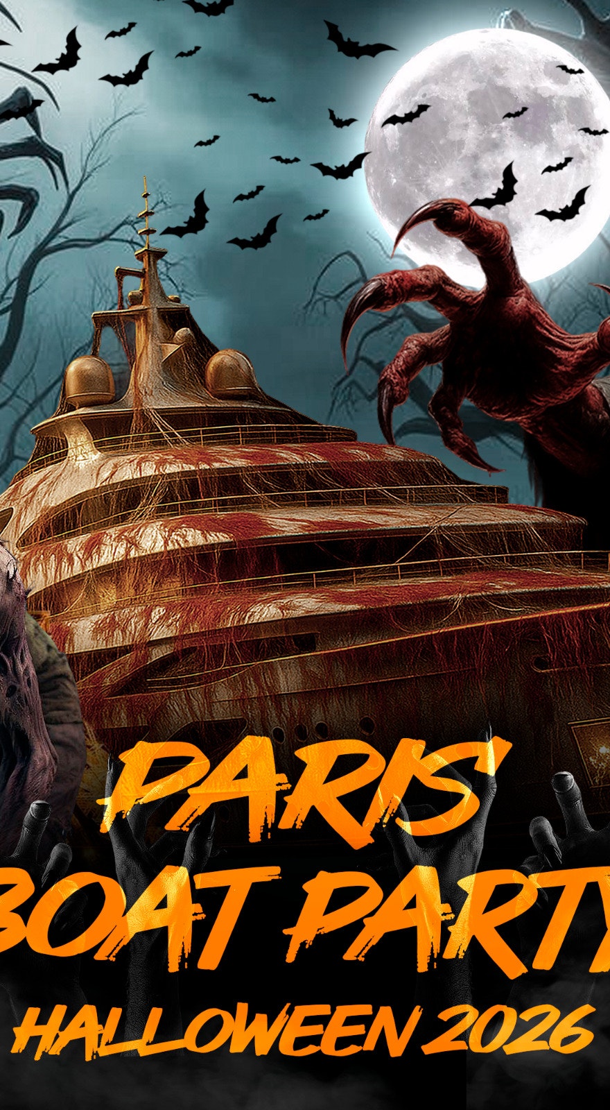 Paris Boat Halloween Party Bateau Club Hanté