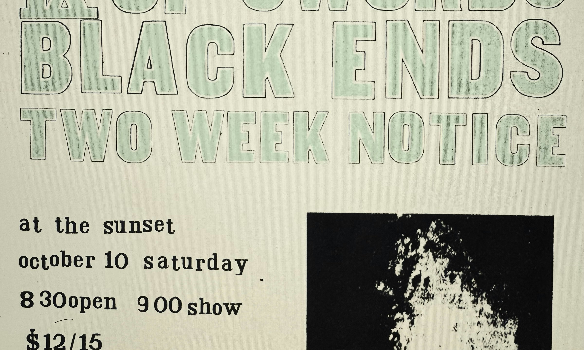 Zookraught, IX of Swords, Black Ends, Two Week Notice