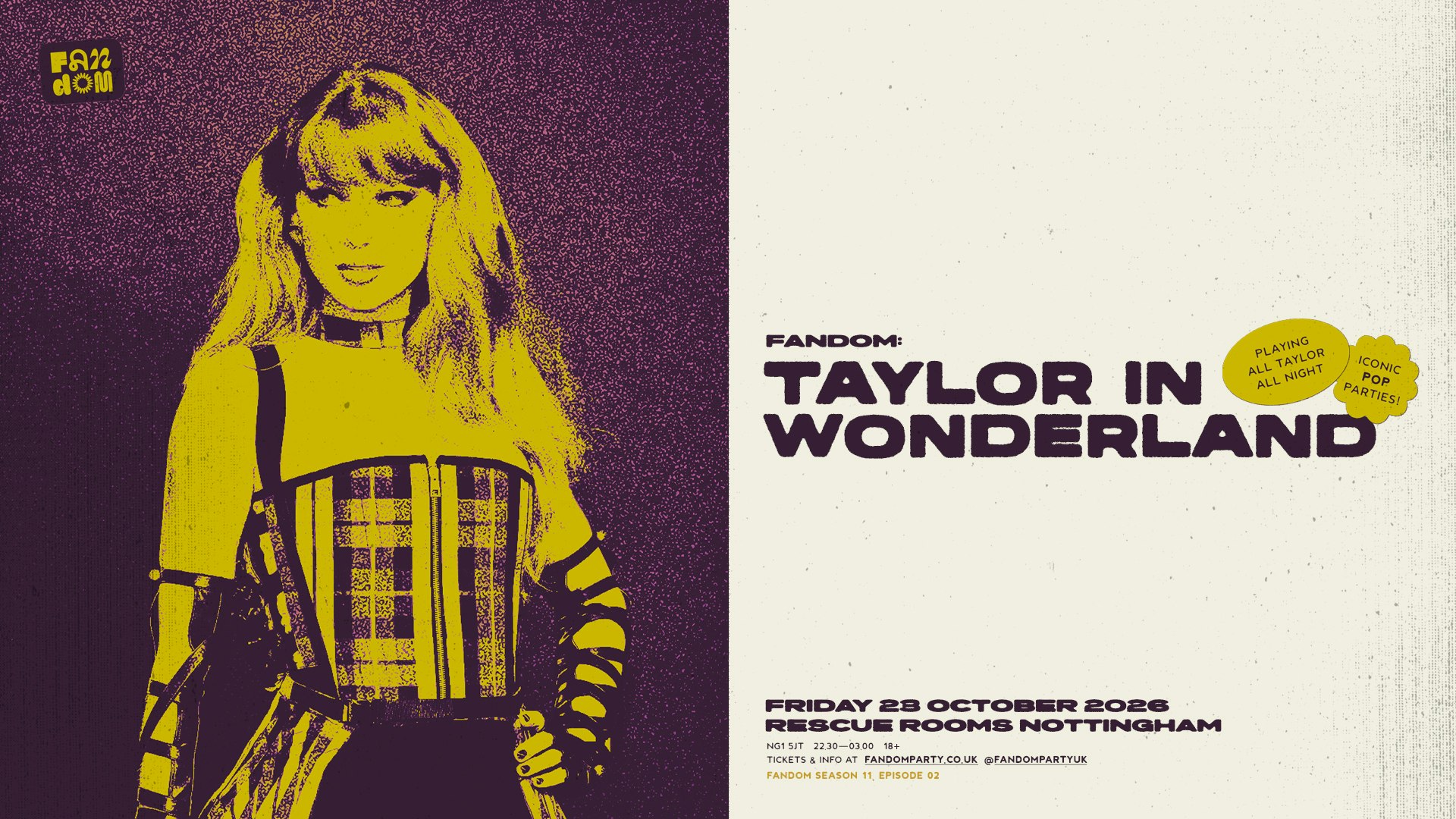 Taylor In Wonderland: All Taylor, All Night at Rescue Rooms, Nottingham