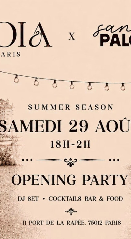 NOÏA PARIS - PÉNICHE FESTIVE - EVERY SATURDAY