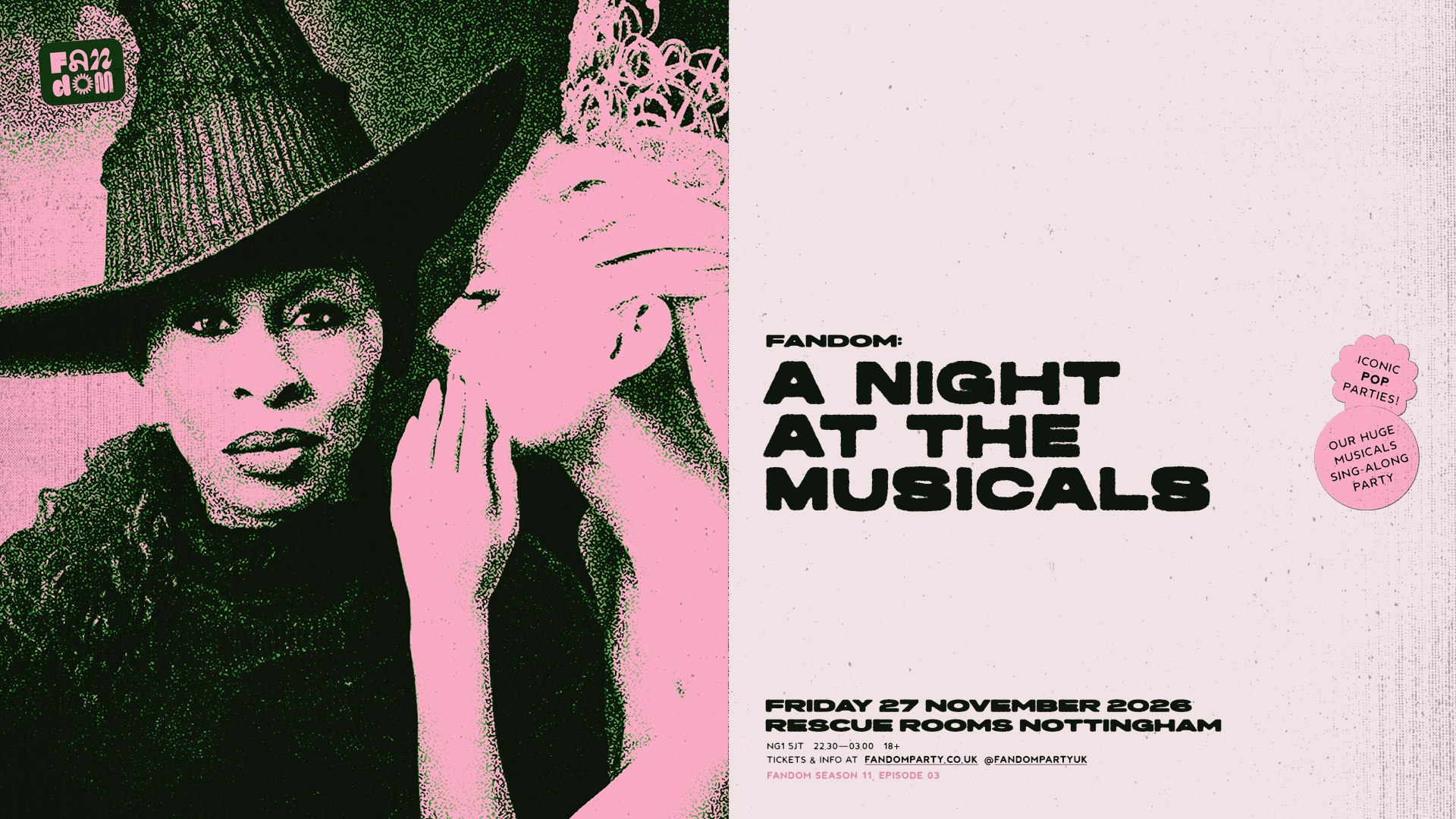A Night At The Musicals: Sing-Along Party at Rescue Rooms, Nottingham