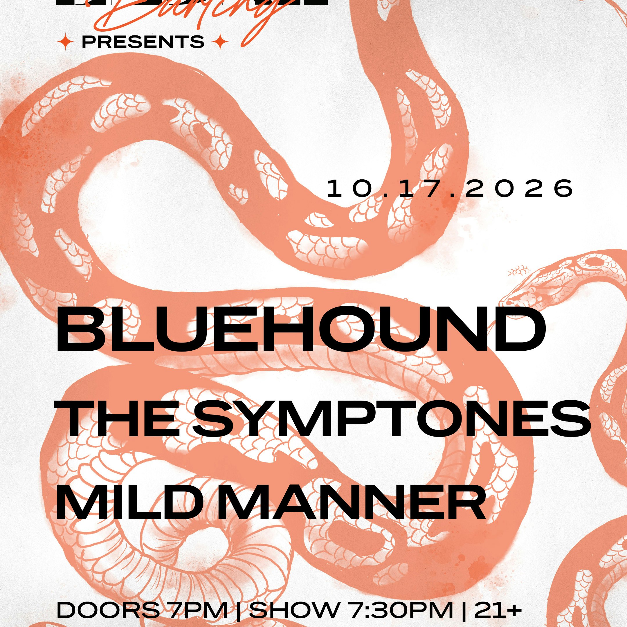 Bluehound, The Symptones, & Mild Manner