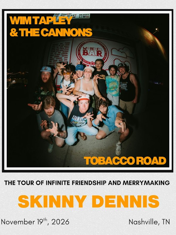 Tobacco Road with Wim Tapley & The Cannons