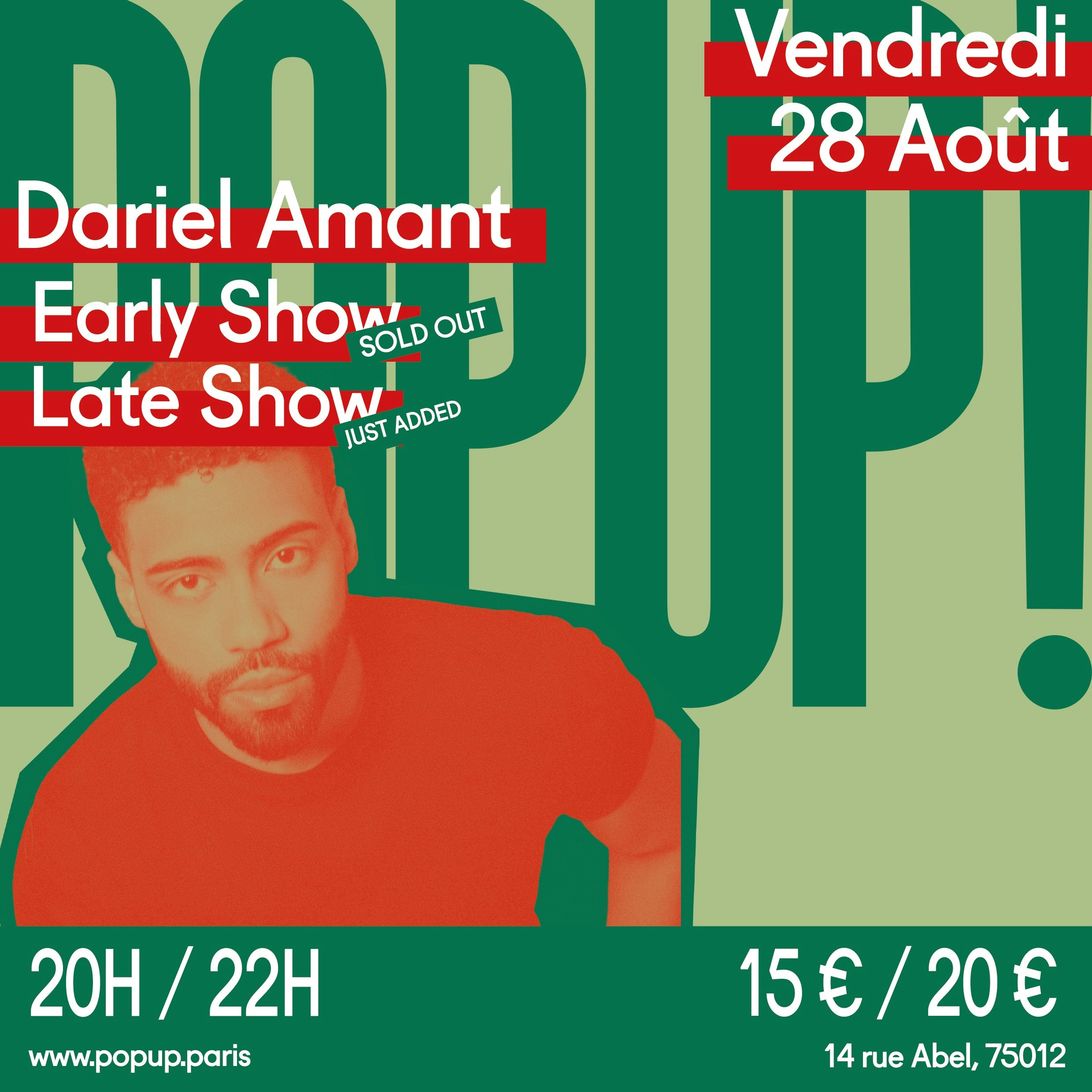 Dariel Amant (early show)