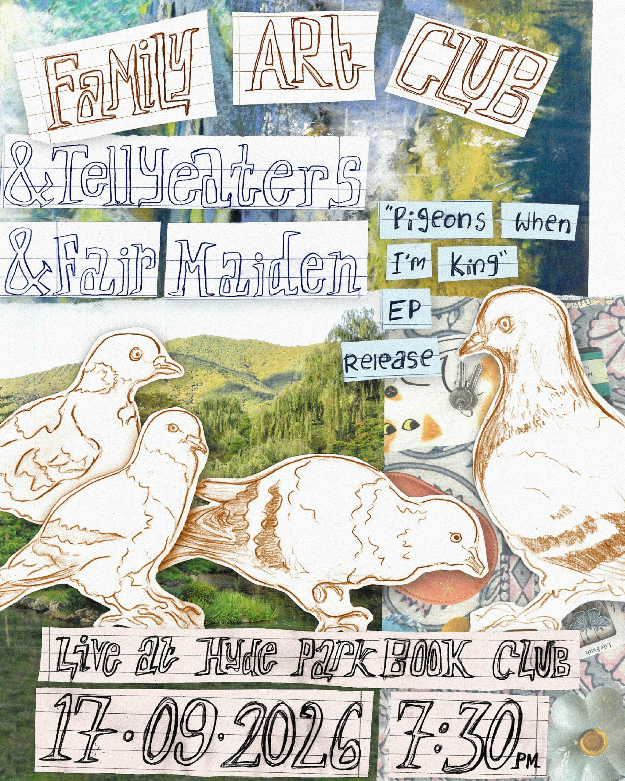 Family Art Club / tellyeaters / Fair Maiden at Hyde Park Book Club, Leeds