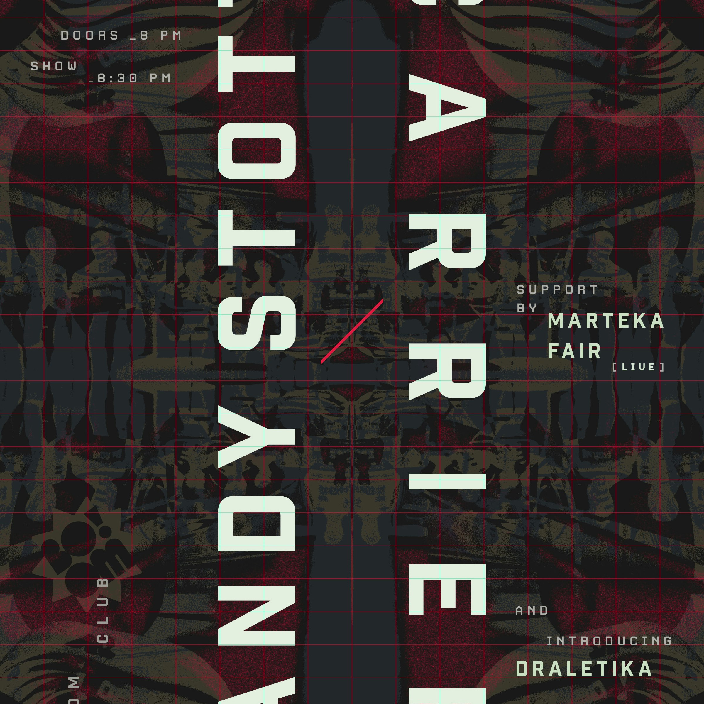 Andy Stott and Carrier w/ Marteka Fair, Draletika
