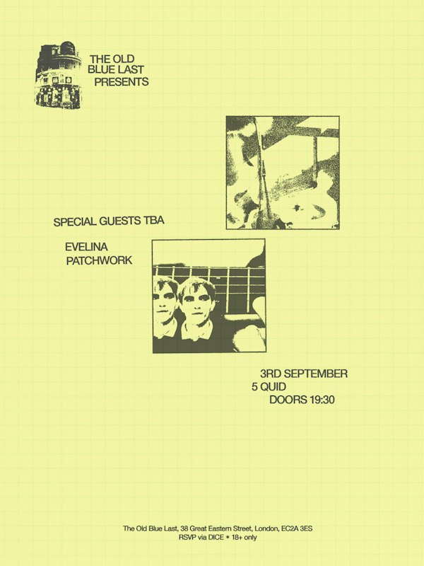 OBL PRESENTS: Evelina / Patchwork / Toothpaste (acoustic)