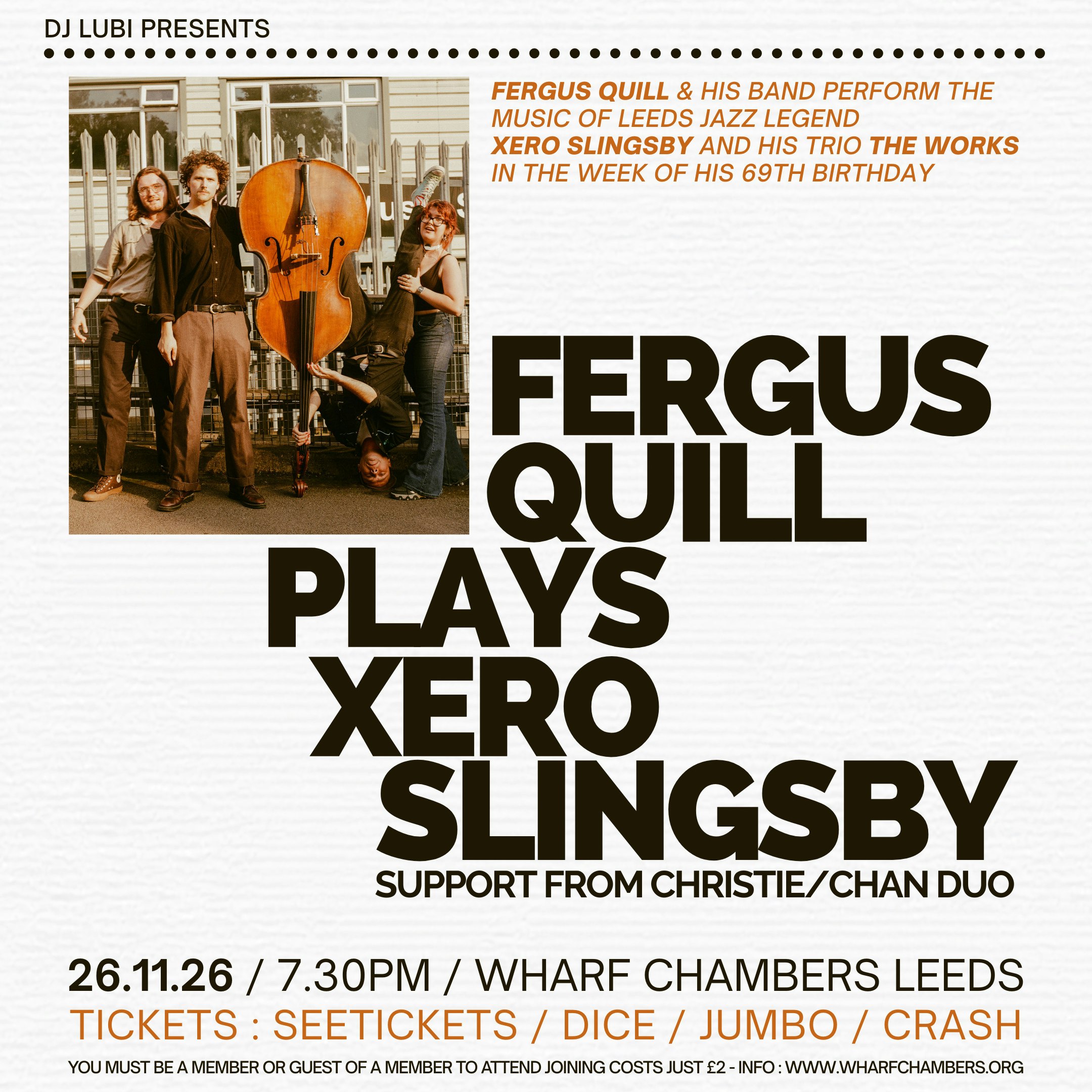 Fergus Quill Plays Xero Slingsby + Christie/Chan Duo