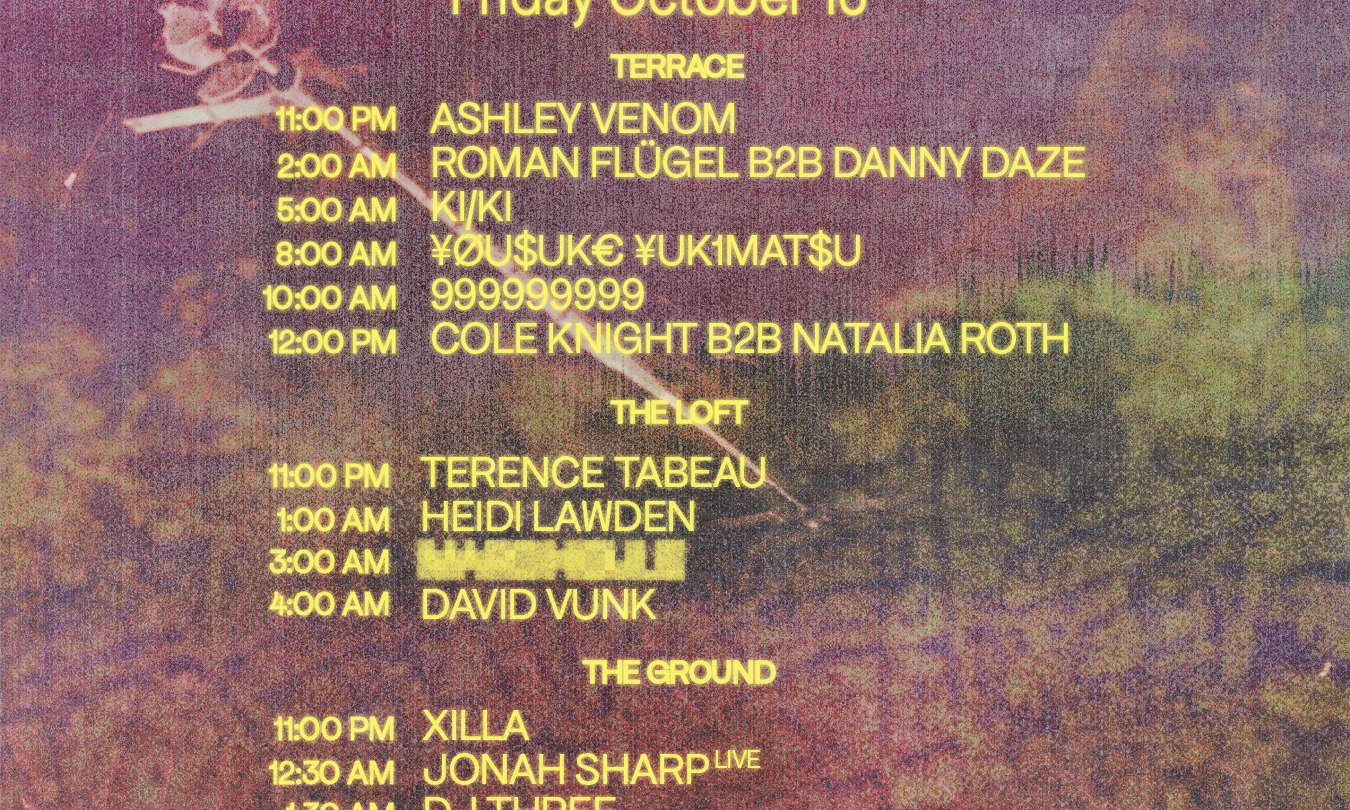 Satellite: 999999999, KI/KI, Roman Flügel B2B Danny Daze, ¥ØU$UK€ ¥UK1MAT$U + MORE