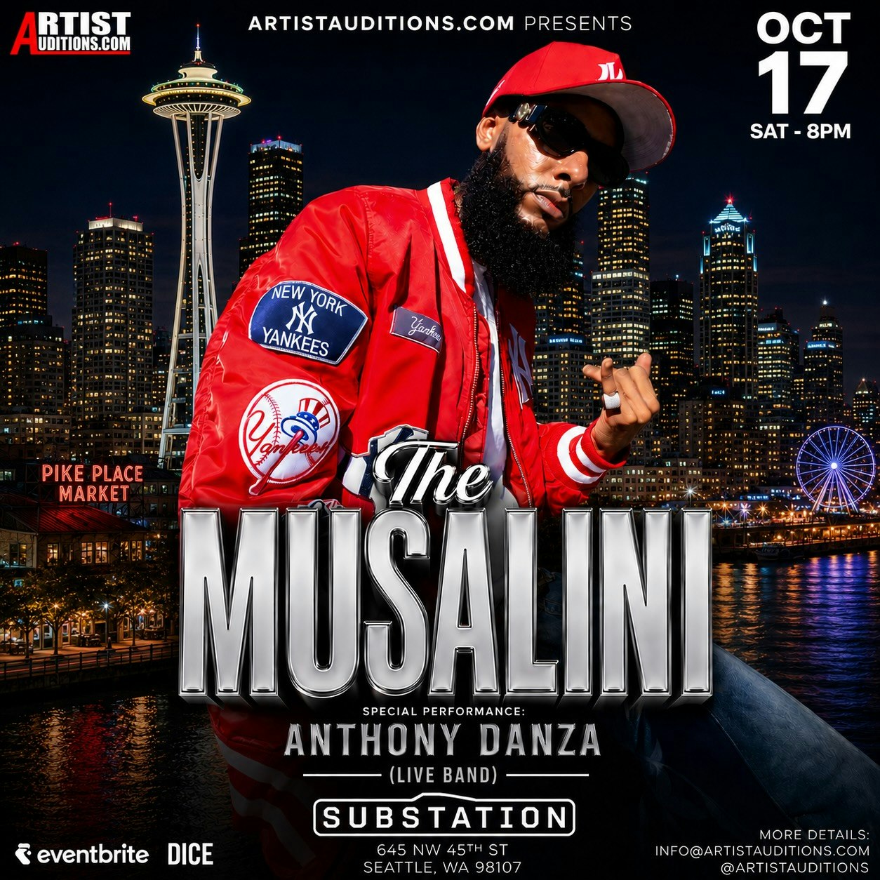 The Musalini - Live [Seattle]  Anthony Danza x Goldie Stacs