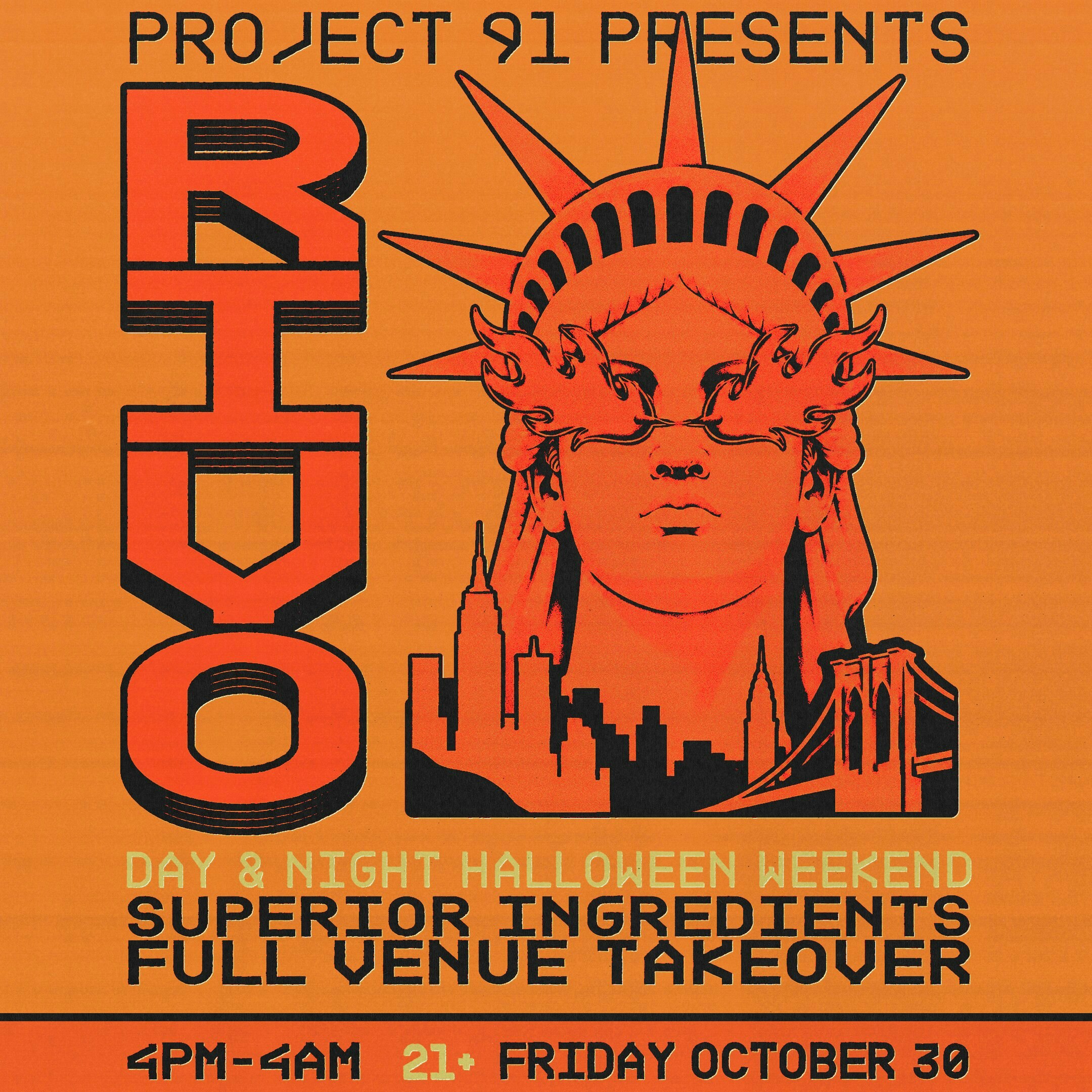 Rivo Day & Night Full Halloween Venue Takeover