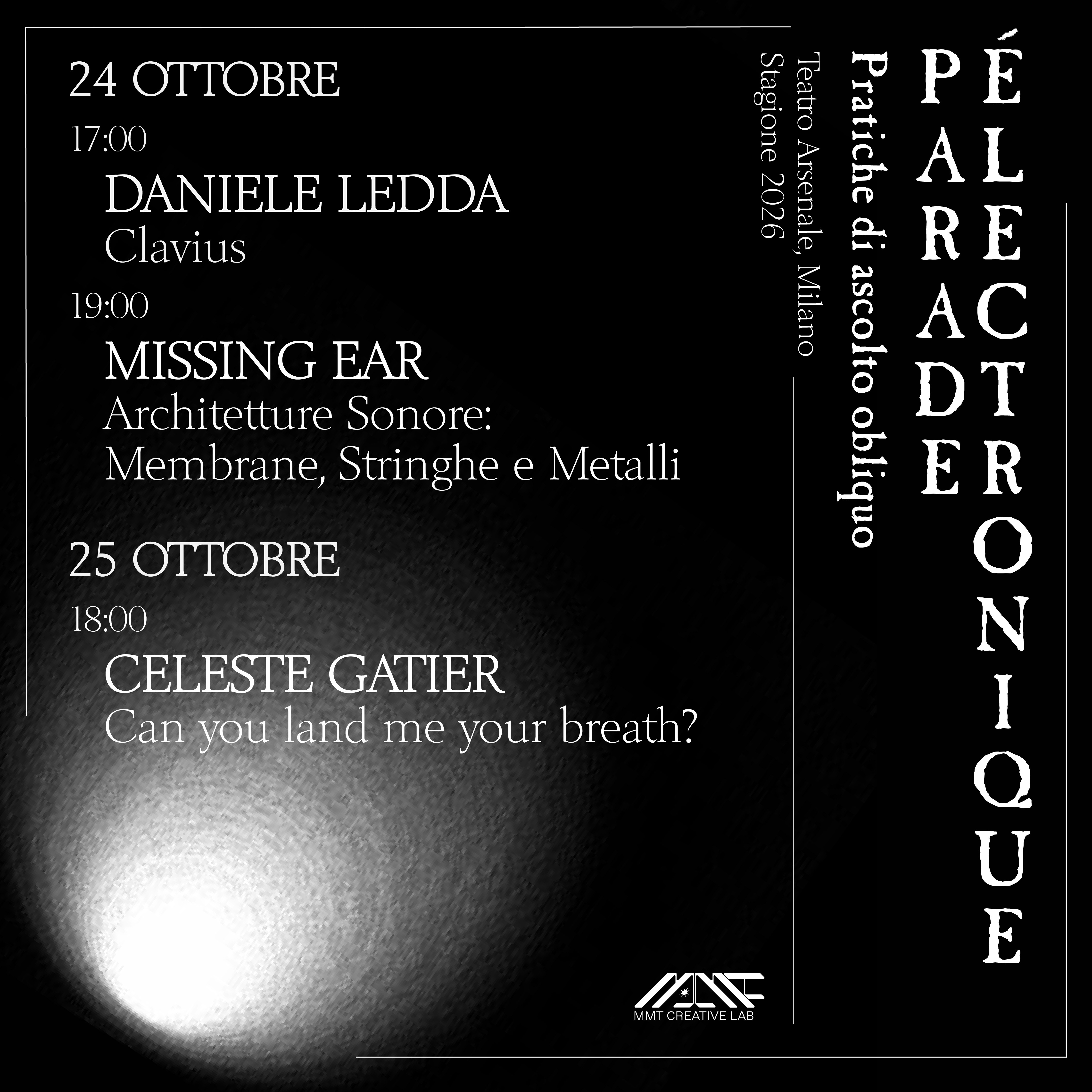 Parade Électronique: Pass 24-25 Ottobre