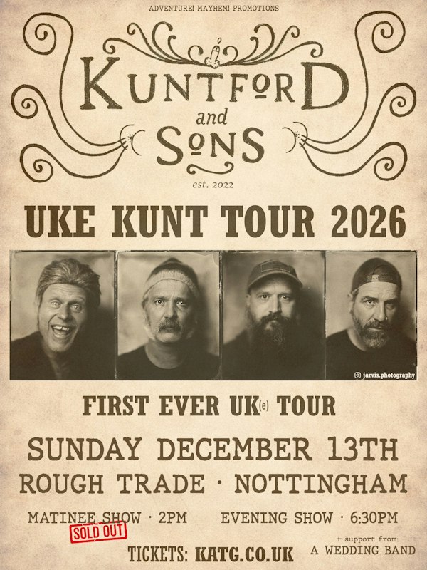 KUNTFORD AND SONS (Kunt and The Gang acoustic) Evening Show