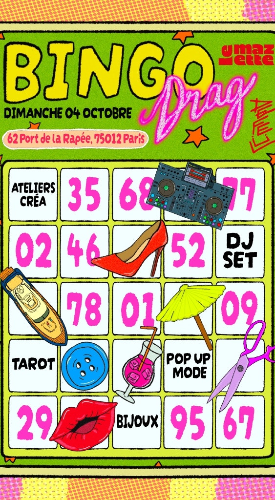 DÉFEÜL : Bingo Drag, DJ set, Ateliers & pop up !