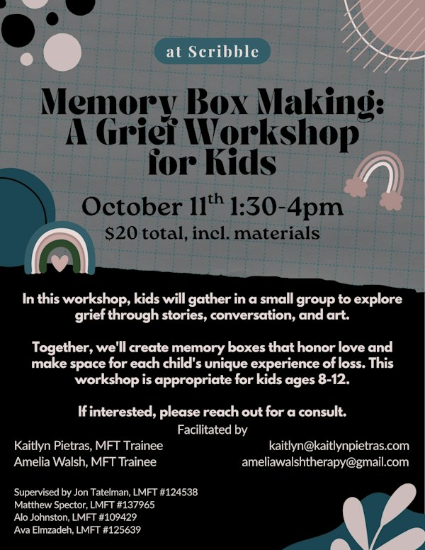 Memory Box Making: A Grief Workshop for Kids