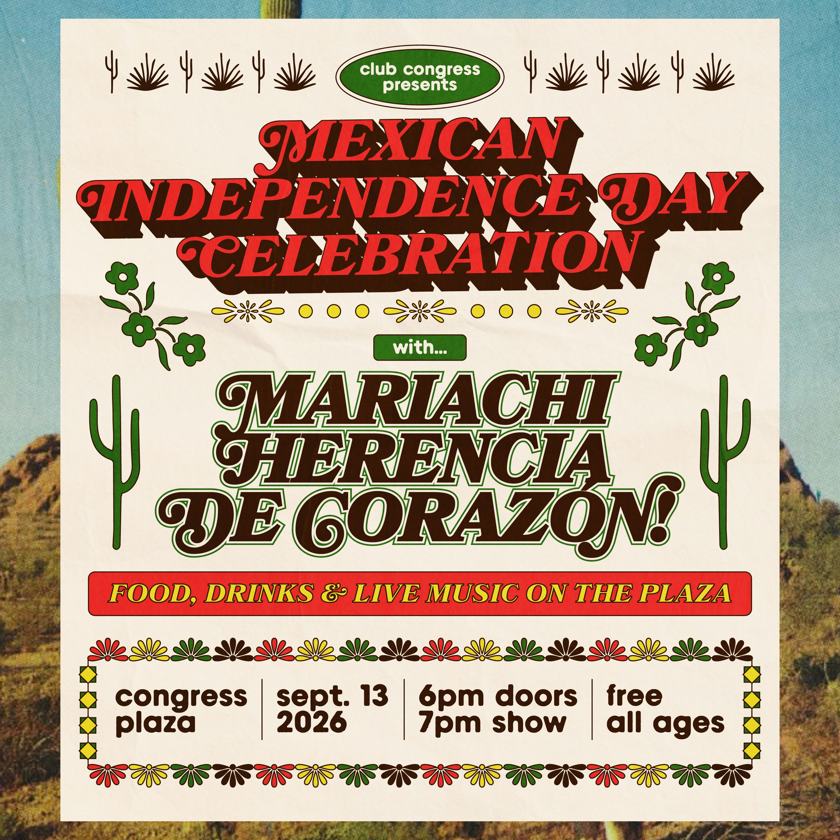 Mexican Independence Day Celebration with Mariachi Herencia de Corazón!