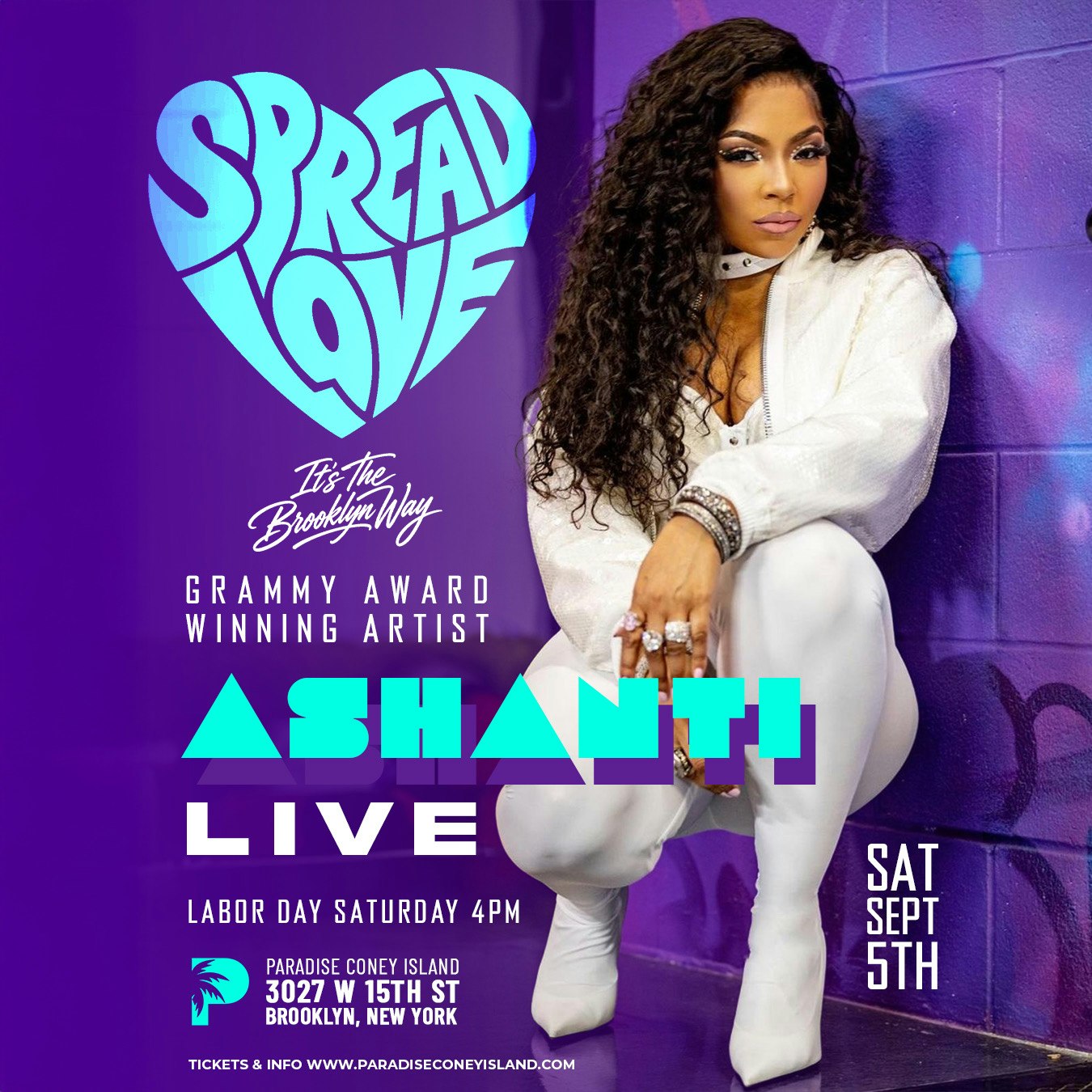 ASHANTI & FRIENDS LIVE @ PARADISE CONEY ISLAND
