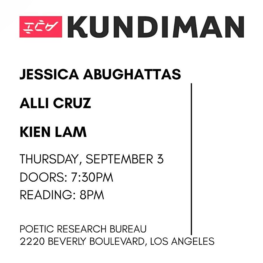 Kundiman: Jessica Abughattas, Alli Cruz, Kien Lam