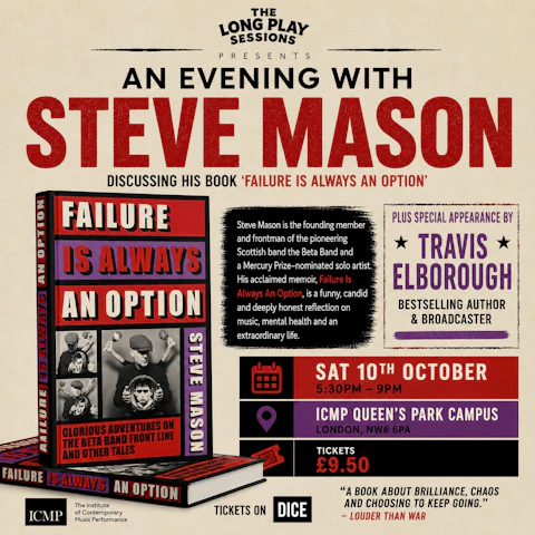 The Long Play Sessions: Steve Mason: In Conversation and Book Signing