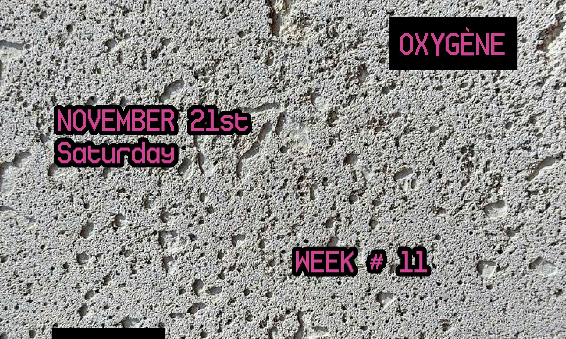 OXYGÈNE | Objekt