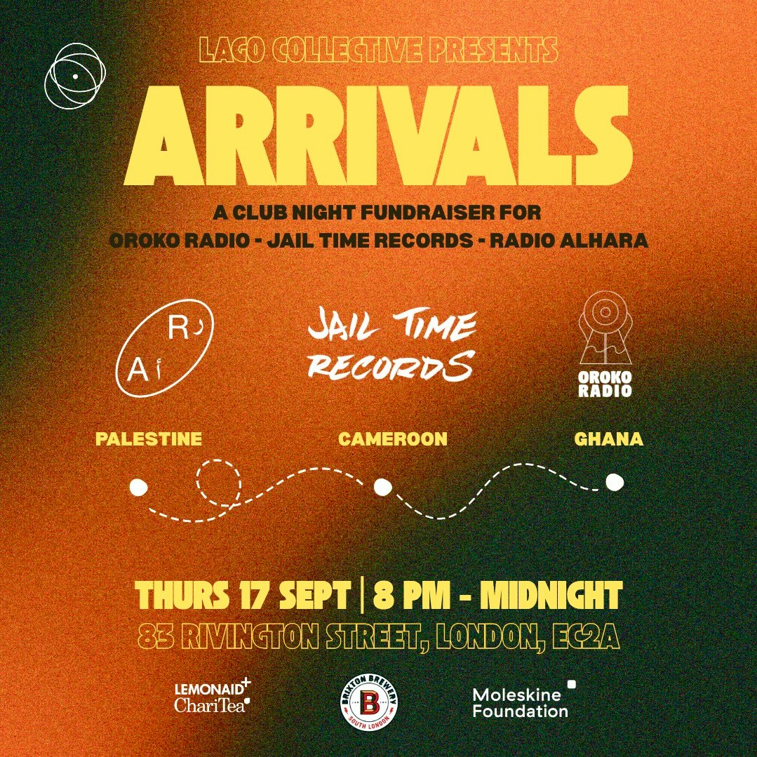 ARRIVALS: a club night fundraiser by LAGO Collective