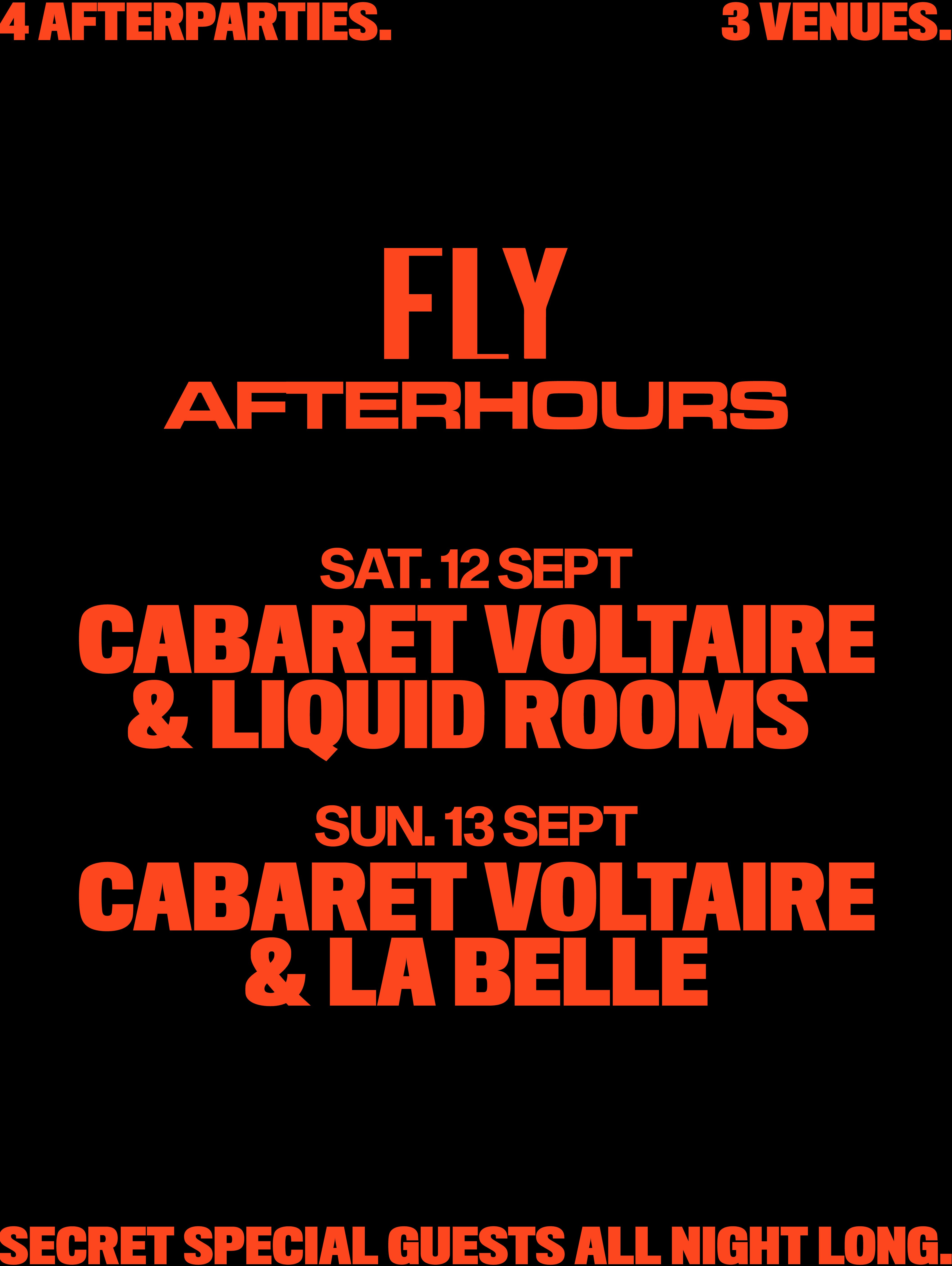 FLY Sun Afterhours - Cab Vol at Cabaret Voltaire, Edinburgh