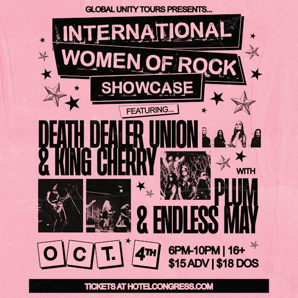 International Women of Rock Showcase Presented by Unity Tours Worldwide!