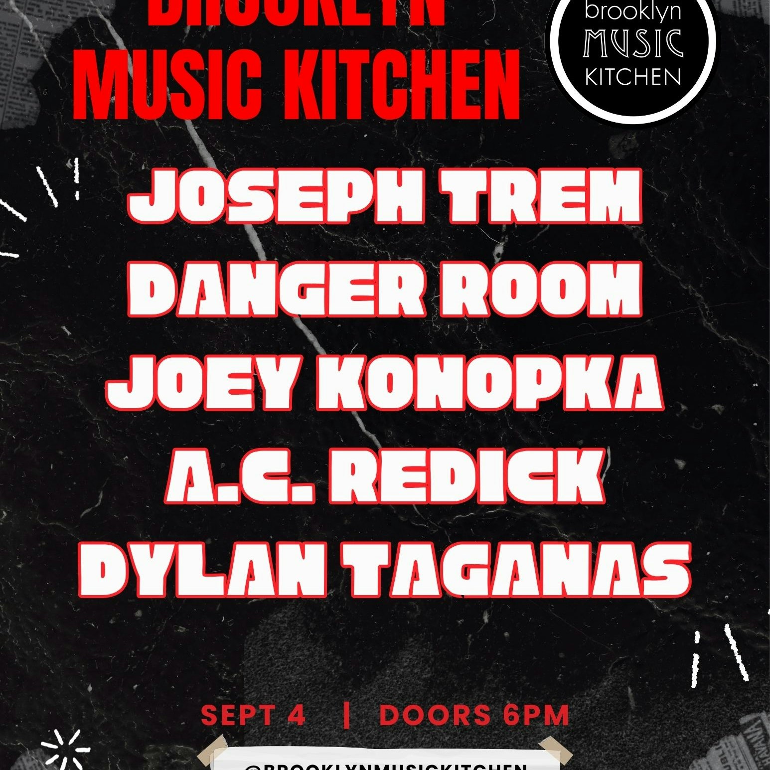 Joseph Trem, Danger Room, Joey Konopka, A. C. Redick, Dylan Taganas