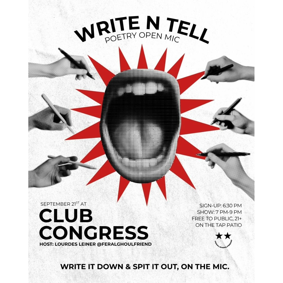 Write N Tell Poetry Open Mic