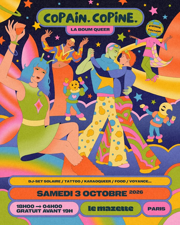 COPAIN-COPINE, Boum Queer : PRIDE EDITION !