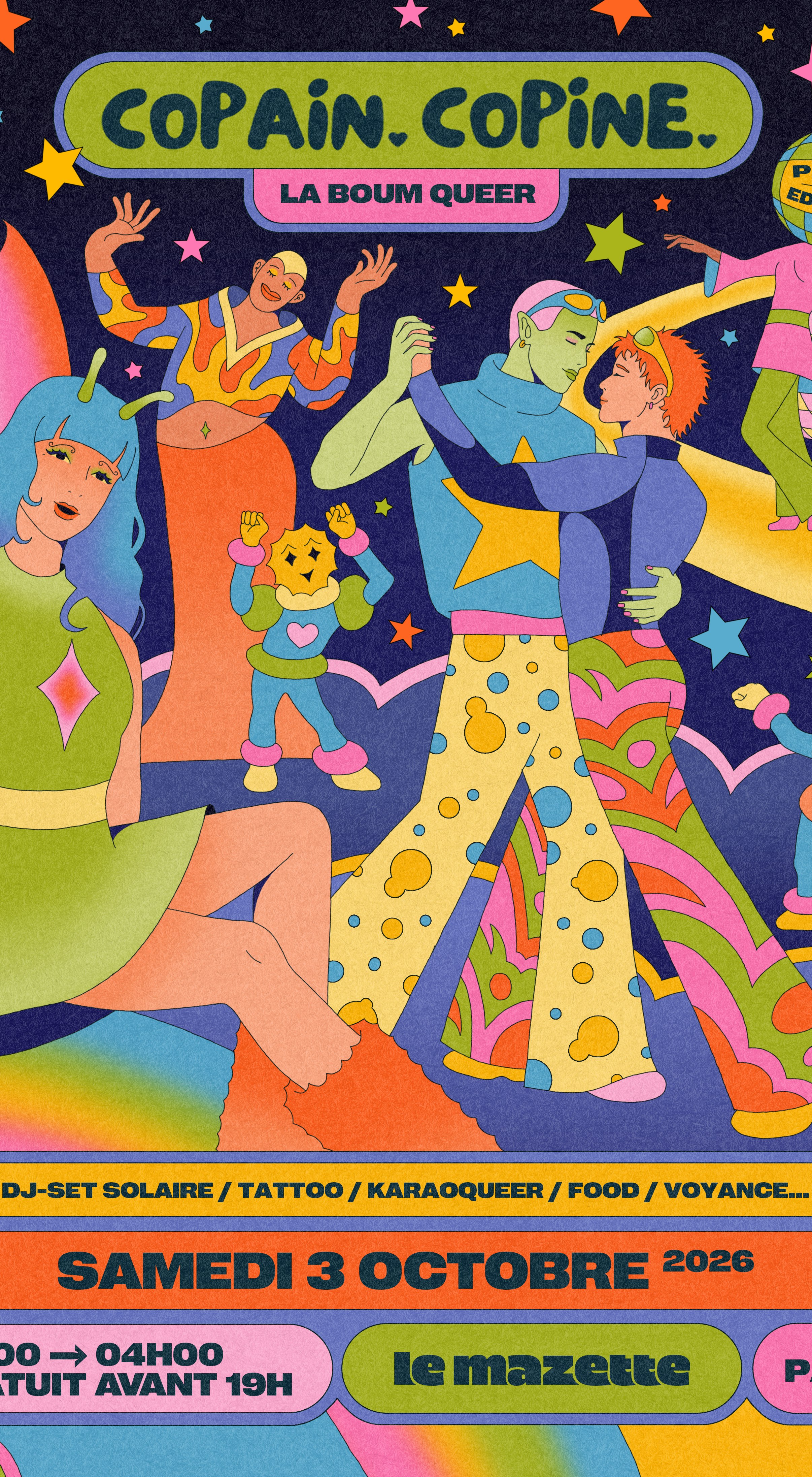 COPAIN-COPINE, Boum Queer : PRIDE EDITION !