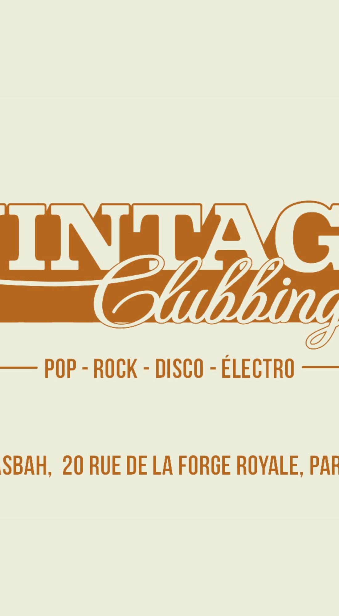 Vintage Clubbing w/ Aymeric Bergada Du Cadet