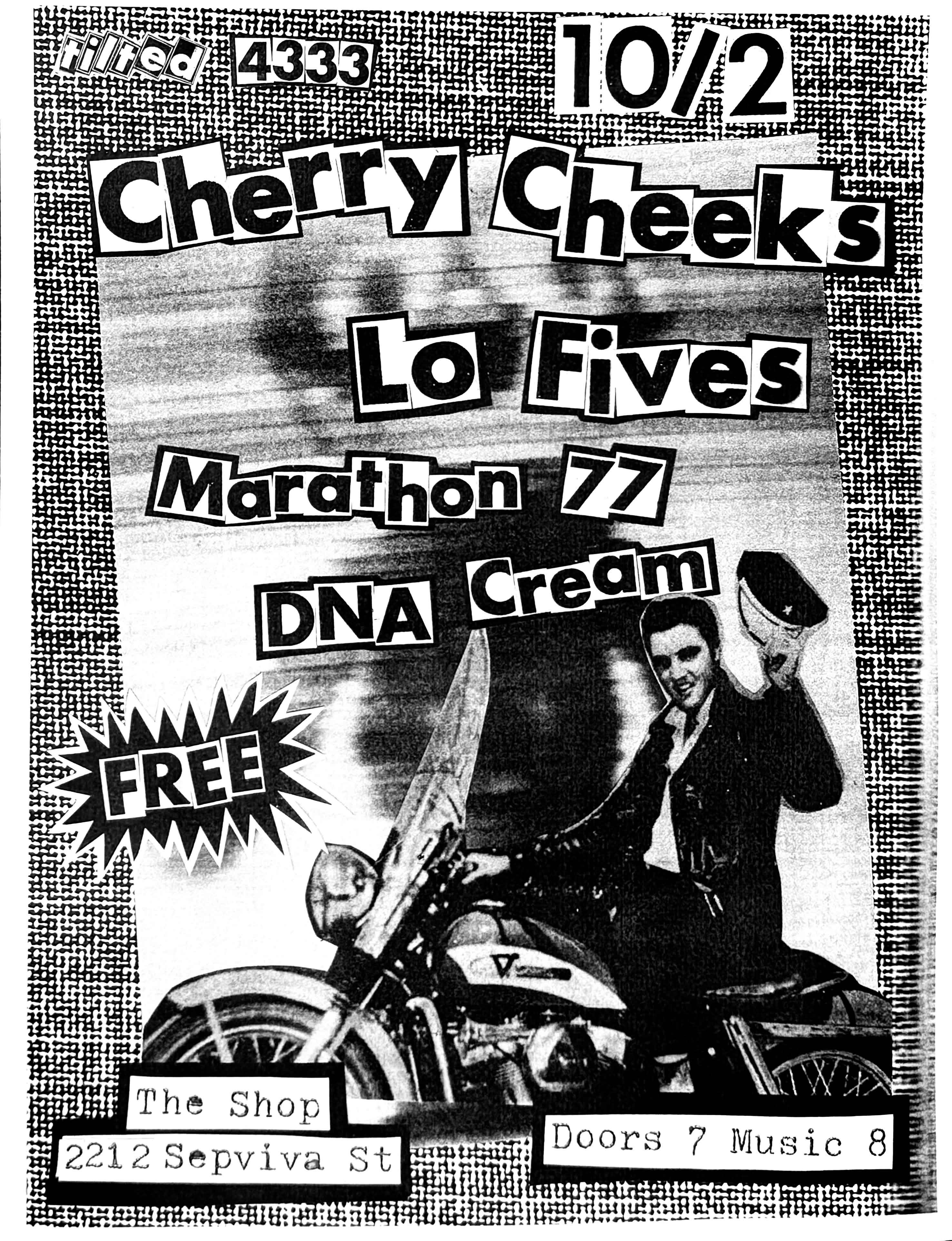 Cherry Cheeks, Lo Fives, Marathon 77, DNA Cream - Vetmoto Bike Shop