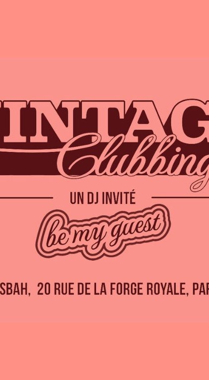 Vintage Clubbing w/ Jean-Biche & Ed Bertam
