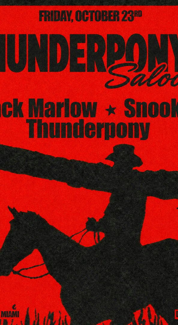 Thunderpony's Saloon: Jack Marlow + Snooko at Floyd Miami