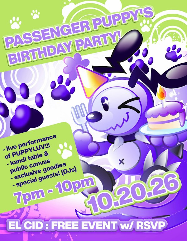 PASSENGER PUPPY'S BIRTHDAY PARTY!