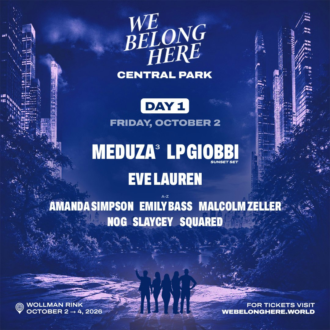 Meduza³, LP Giobbi - We Belong Here: Central Park 2026 10/2