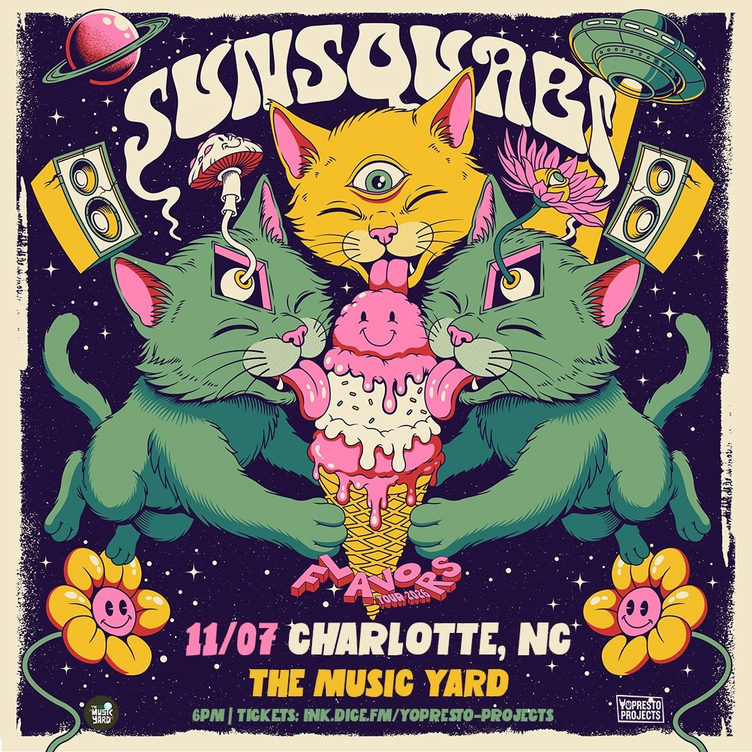 SunSquabi Tickets | 7 Nov | The Music Yard, Charlotte | DICE