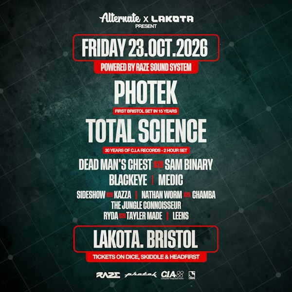 Alternate Presents Photek & Total Science