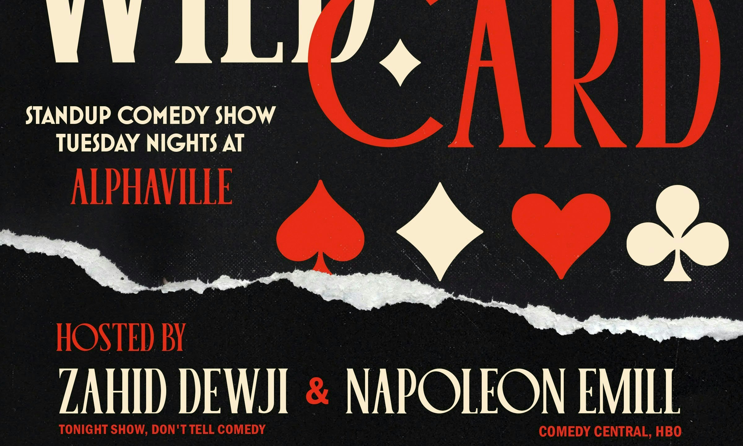 Wild Card Comedy Free Every Tuesday
