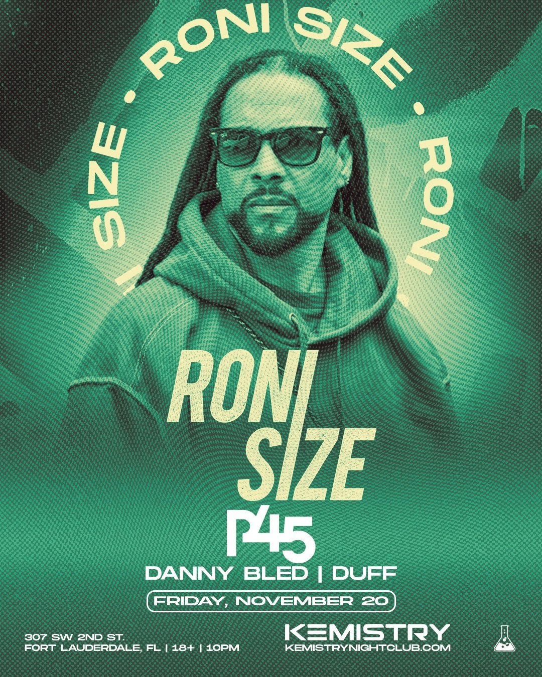 RONI SIZE Tickets | 20 Nov | Kemistry, Fort Lauderdale | DICE