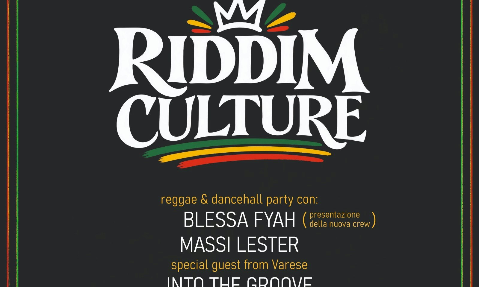 RIDDIM CULTURE – Reggae & Dancehall Party - Circolo Agorà