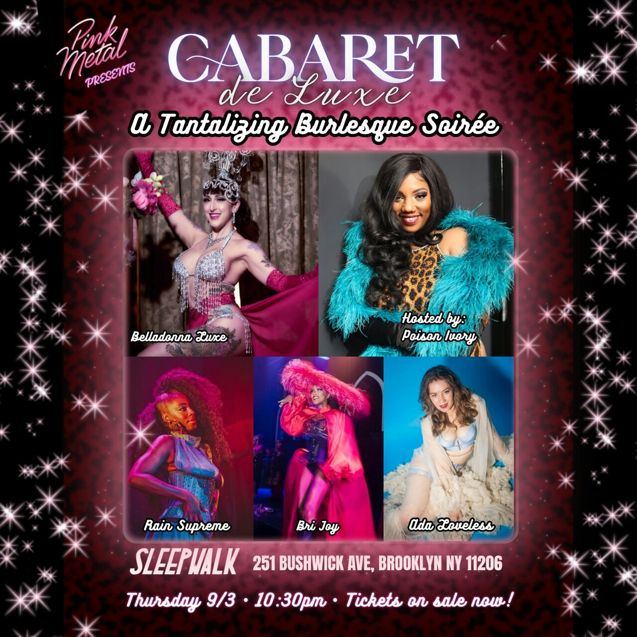Pink Metal Presents: CABARET DE LUXE